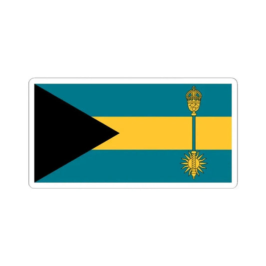 Flag of the Prime Minister of the Bahamas (Bahamas) STICKER Vinyl Kiss-Cut Decal 2 Inch White - The Sticker Space