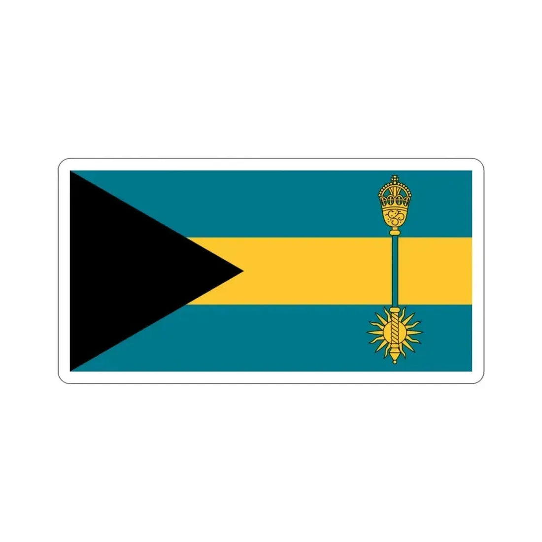 Flag of the Prime Minister of the Bahamas STICKER Vinyl Die-Cut Decal 3 Inch - The Sticker Space