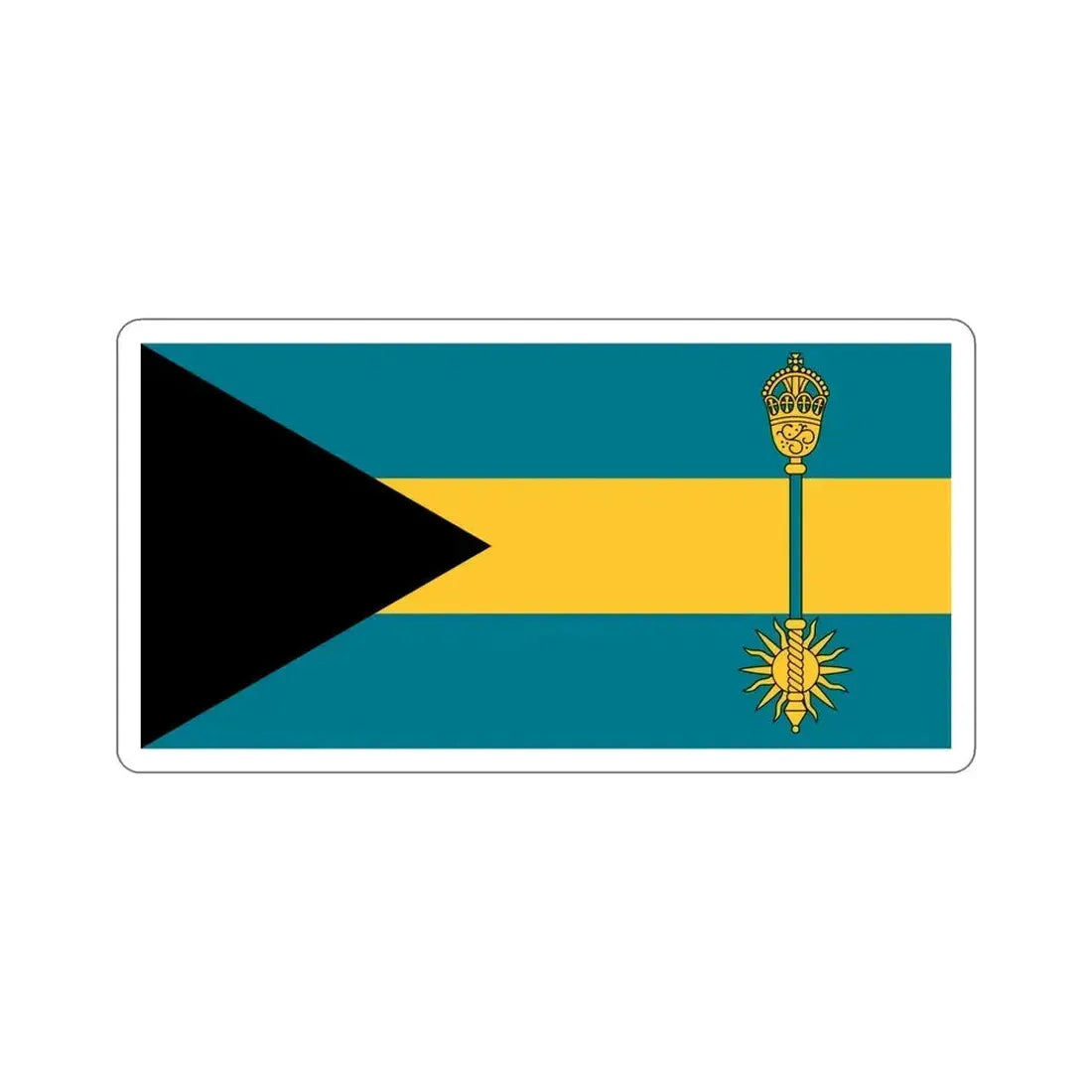 Flag of the Prime Minister of the Bahamas STICKER Vinyl Die-Cut Decal 5 Inch - The Sticker Space
