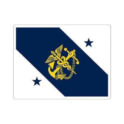 Flag of the Principal Deputy Assistant Secretary for Health (United States) STICKER Vinyl Kiss-Cut Decal 6 Inch White - The Sticker Space