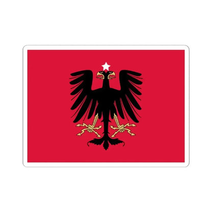 Flag of the Principality of Albania 1914 (Albania) STICKER Vinyl Kiss-Cut Decal 2 Inch White - The Sticker Space