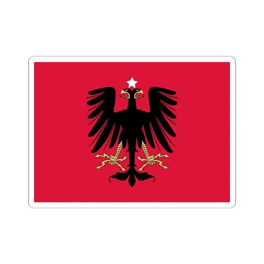 Flag of the Principality of Albania 1914 (Albania) STICKER Vinyl Kiss-Cut Decal 2 Inch White - The Sticker Space