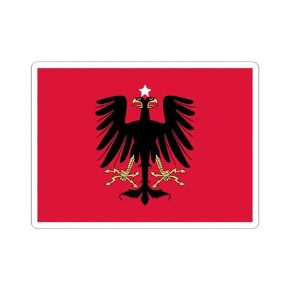 Flag of the Principality of Albania 1914 (Albania) STICKER Vinyl Kiss-Cut Decal 3 Inch White - The Sticker Space