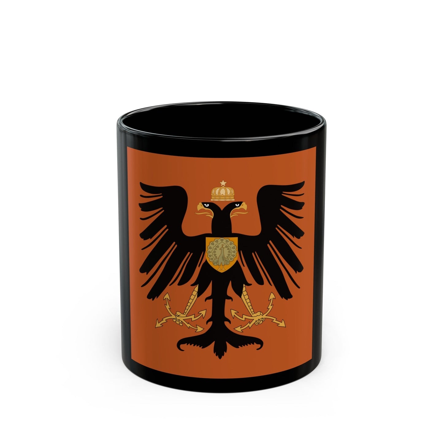 Flag of the Principality of Albania 1915 - Black Coffee Mug-11oz-The Sticker Space