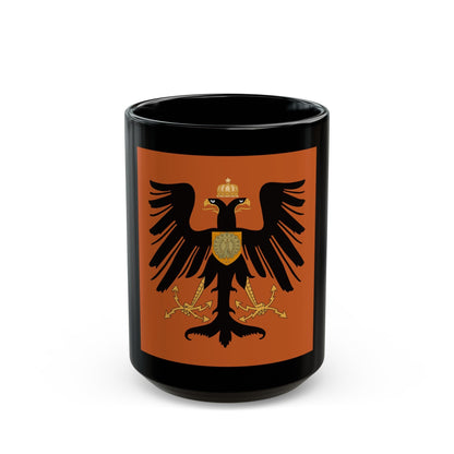 Flag of the Principality of Albania 1915 - Black Coffee Mug-15oz-The Sticker Space