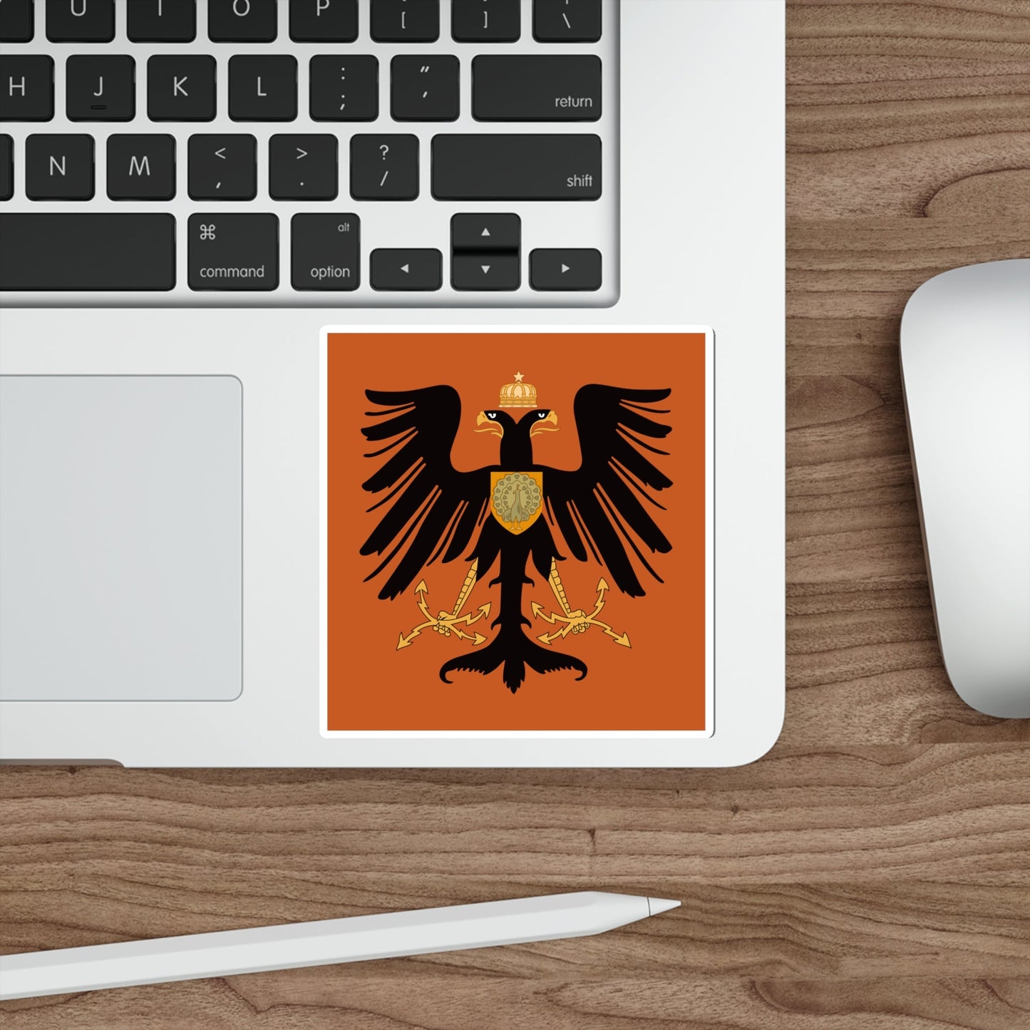 Flag of the Principality of Albania 1915 STICKER Vinyl Die-Cut Decal-The Sticker Space