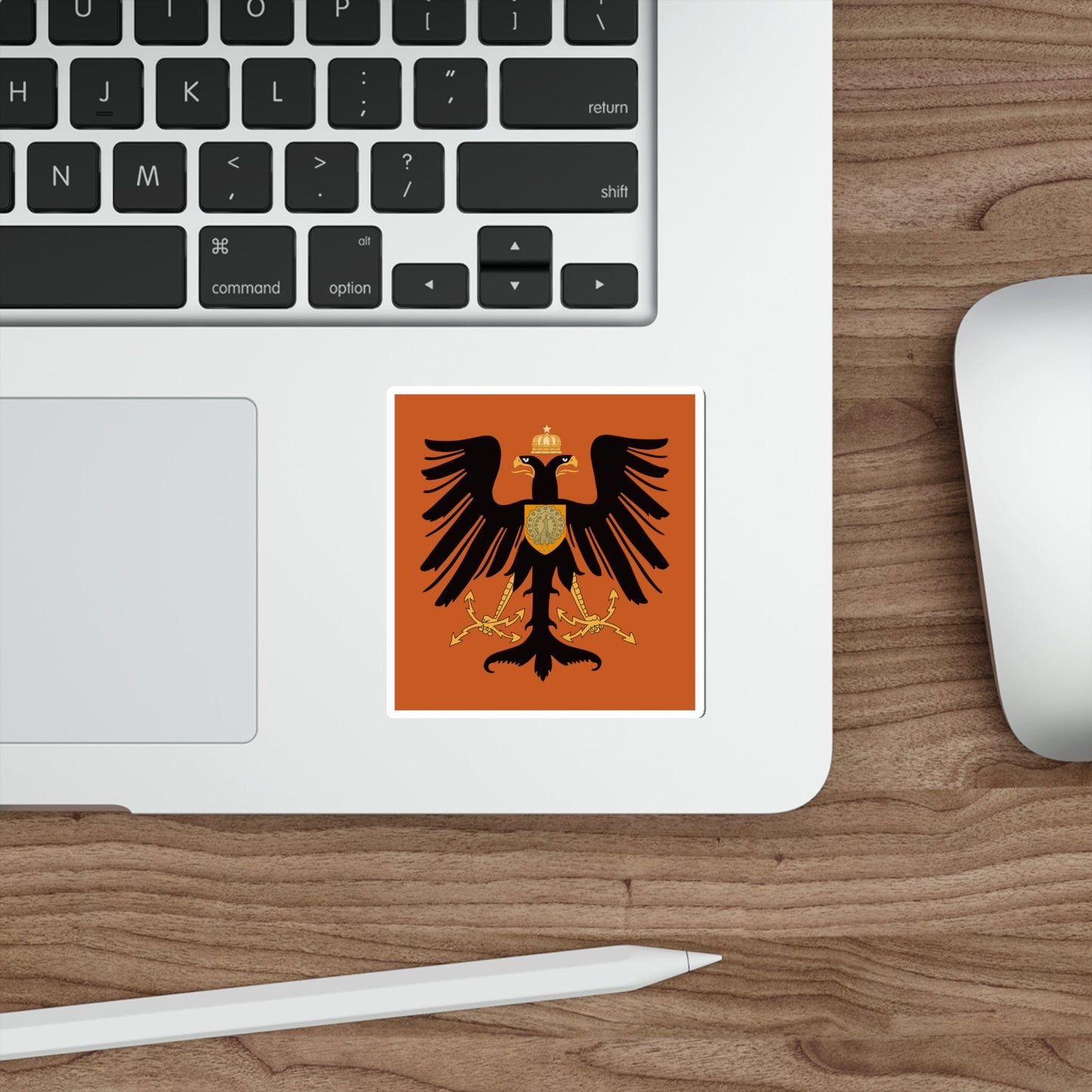 Flag of the Principality of Albania 1915 STICKER Vinyl Die-Cut Decal-The Sticker Space