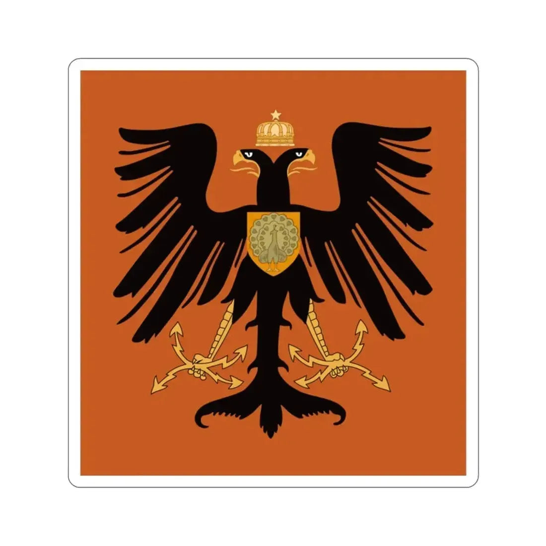 Flag of the Principality of Albania 1915 STICKER Vinyl Die-Cut Decal - The Sticker Space