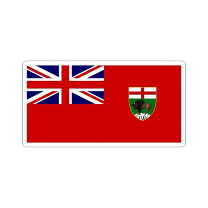 Flag of the Province of Manitoba (Canada) STICKER Vinyl Kiss-Cut Decal 3 Inch White - The Sticker Space