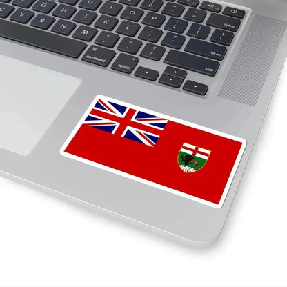 Flag of the Province of Manitoba (Canada) STICKER Vinyl Kiss-Cut Decal - The Sticker Space