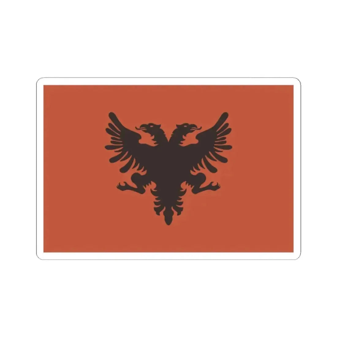 Flag of the Provisional Government of Albania 1912-1914 (Albania) STICKER Vinyl Kiss-Cut Decal 2 Inch White - The Sticker Space
