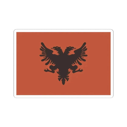 Flag of the Provisional Government of Albania 1912-1914 (Albania) STICKER Vinyl Kiss-Cut Decal 2 Inch White - The Sticker Space