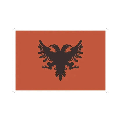 Flag of the Provisional Government of Albania 1912-1914 (Albania) STICKER Vinyl Kiss-Cut Decal 3 Inch White - The Sticker Space