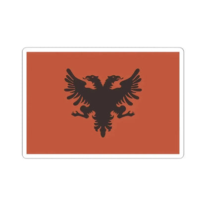 Flag of the Provisional Government of Albania 1912-1914 (Albania) STICKER Vinyl Kiss-Cut Decal 4 Inch White - The Sticker Space