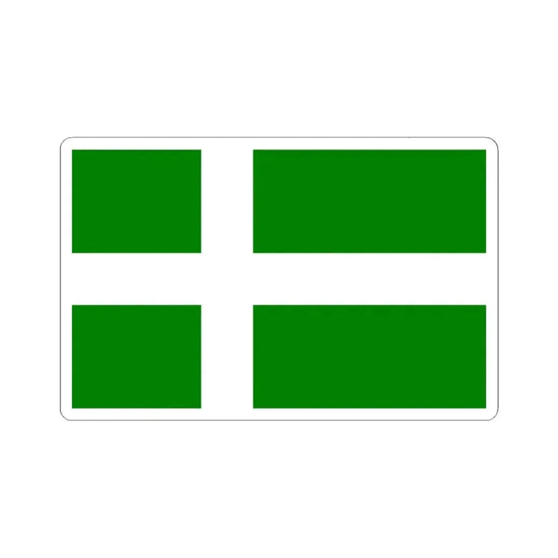 Flag of the Puerto Rican Independence Party (United States) STICKER Vinyl Kiss-Cut Decal 3 Inch White - The Sticker Space