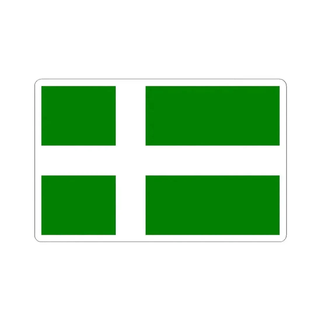 Flag of the Puerto Rican Independence Party (United States) STICKER Vinyl Kiss-Cut Decal 6 Inch White - The Sticker Space