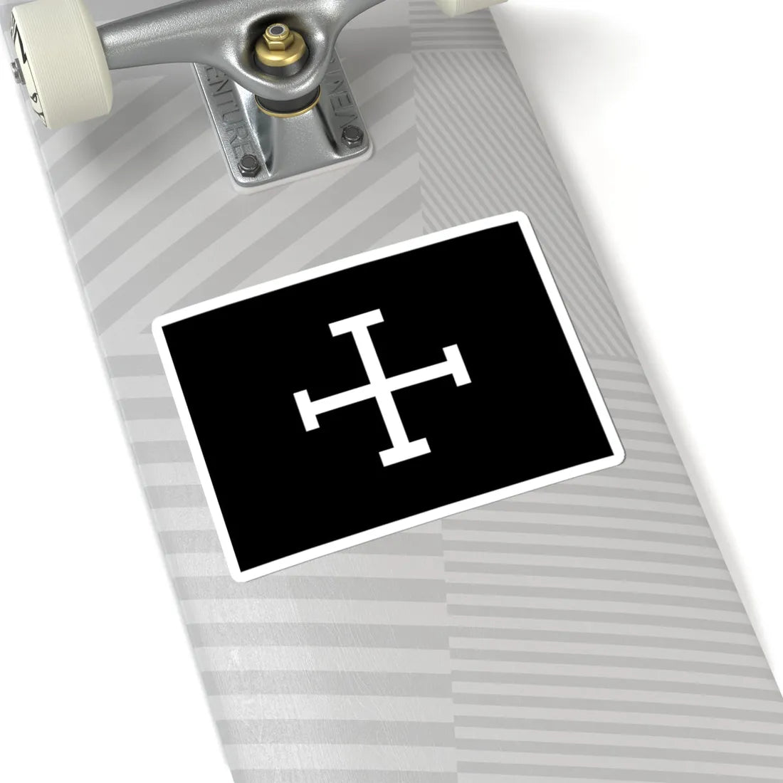 Flag of the Puerto Rican Nationalist Party (United States) STICKER Vinyl Kiss-Cut Decal - The Sticker Space