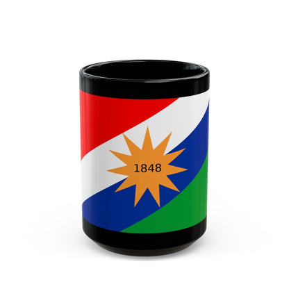 Flag of the Puntarenas Province Costa Rica - Black Coffee Mug-15oz-The Sticker Space