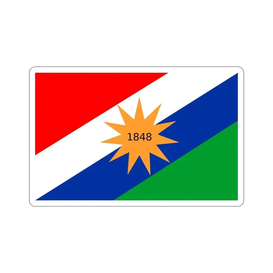 Flag of the Puntarenas Province Costa Rica STICKER Vinyl Die-Cut Decal 6 Inch - The Sticker Space