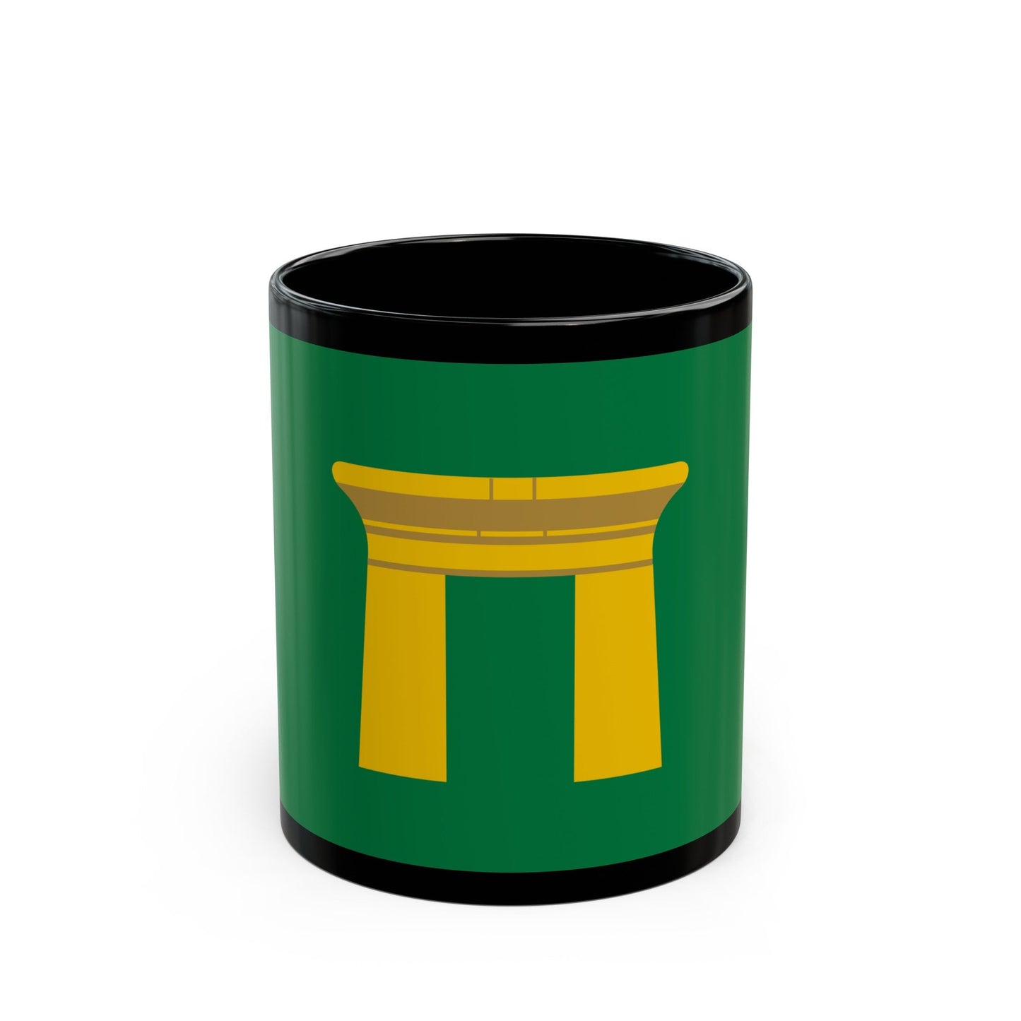 Flag of the Qena Governorate Egypt - Black Coffee Mug-11oz-The Sticker Space