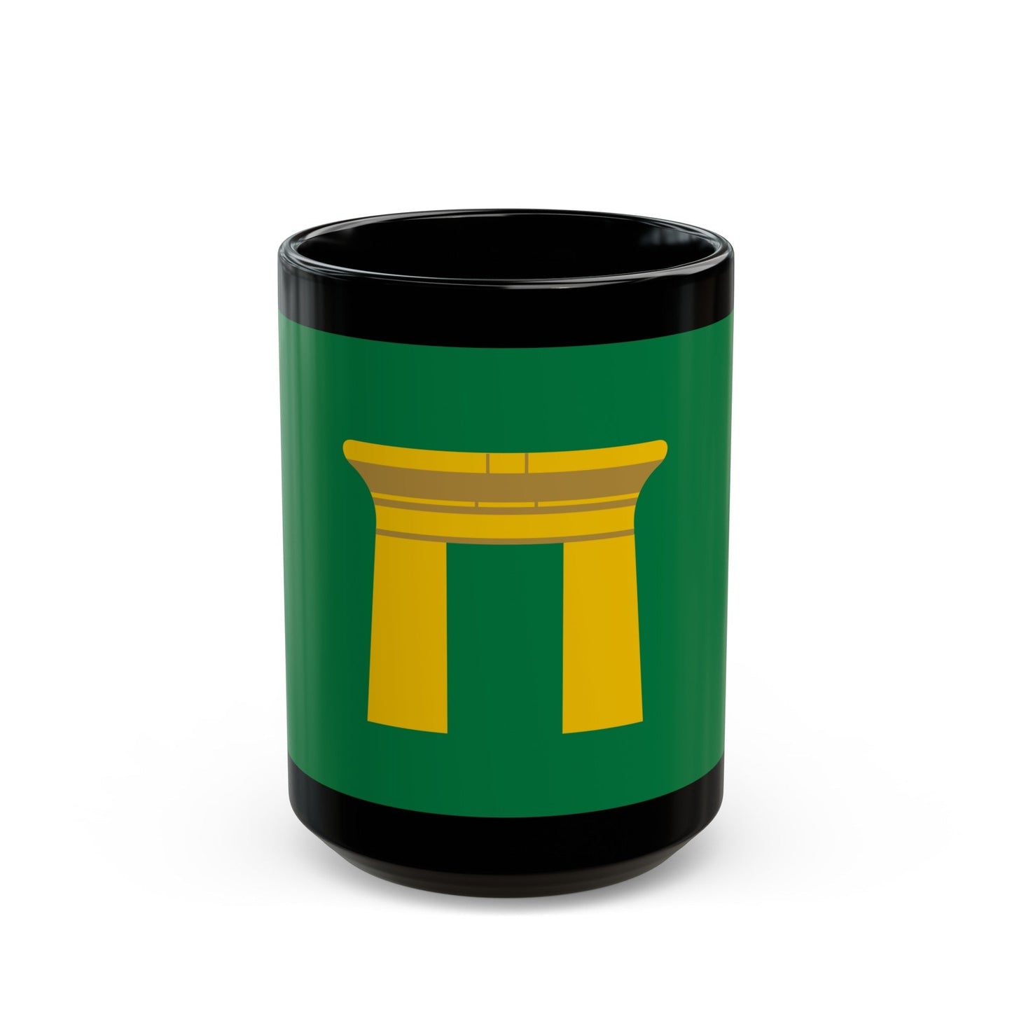 Flag of the Qena Governorate Egypt - Black Coffee Mug-15oz-The Sticker Space