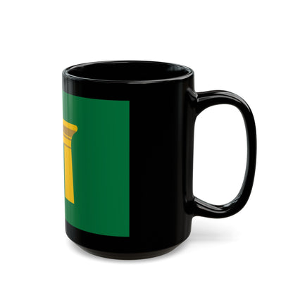 Flag of the Qena Governorate Egypt - Black Coffee Mug-The Sticker Space