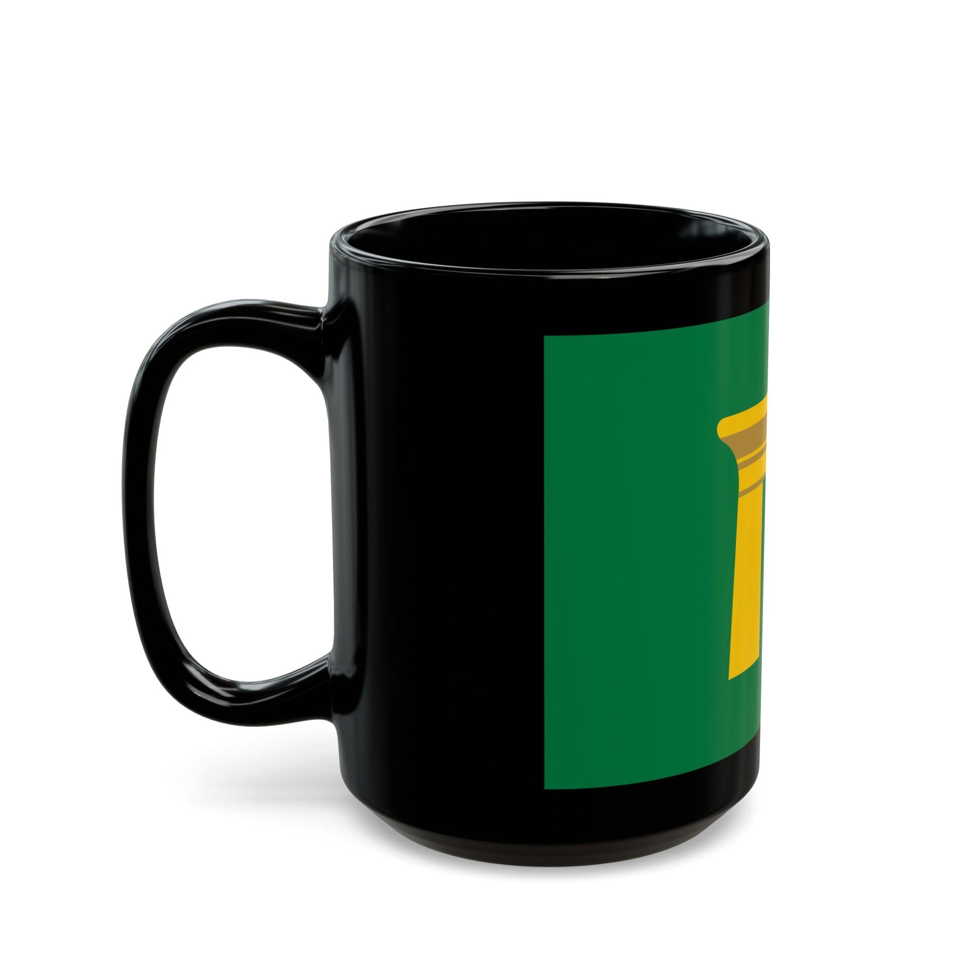 Flag of the Qena Governorate Egypt - Black Coffee Mug-The Sticker Space