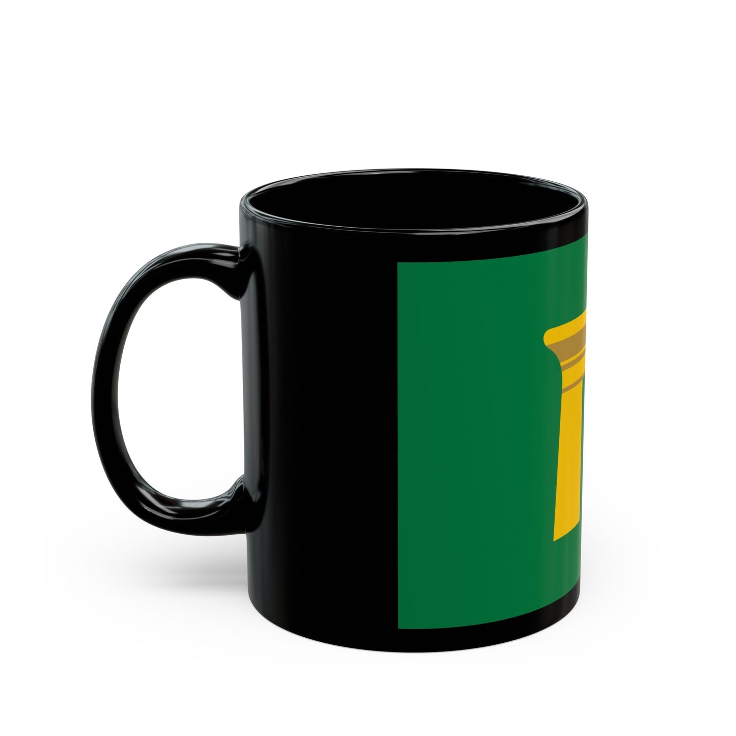 Flag of the Qena Governorate Egypt - Black Coffee Mug-The Sticker Space