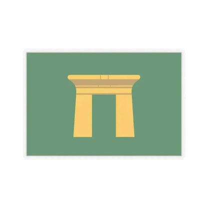 Flag of the Qena Governorate Egypt - STICKER Vinyl Kiss-Cut Decal 2 Inch Transparent - The Sticker Space