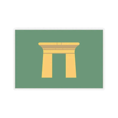 Flag of the Qena Governorate Egypt - STICKER Vinyl Kiss-Cut Decal 6 Inch Transparent - The Sticker Space