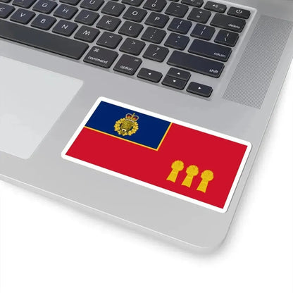 Flag of the RCMP  F Division (Canada) STICKER Vinyl Kiss-Cut Decal - The Sticker Space