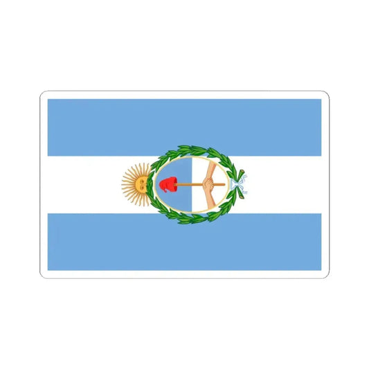 Flag of the Regiment of Rio de la Plata (Argentina) STICKER Vinyl Kiss-Cut Decal 2 Inch White - The Sticker Space