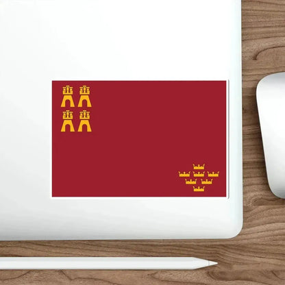 Flag of the Region of Murcia Spain STICKER Vinyl Die-Cut Decal - The Sticker Space