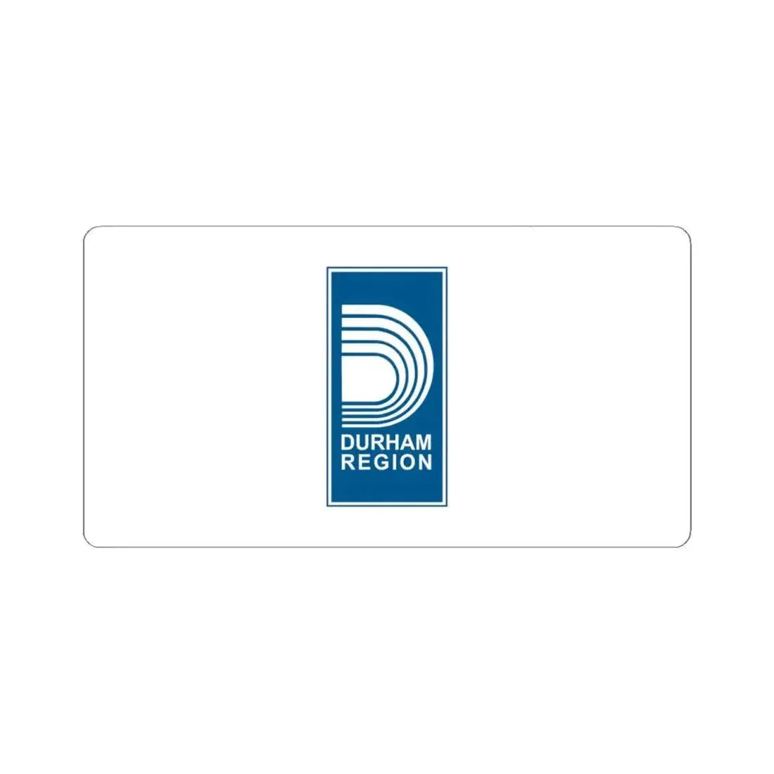 Flag of the Regional Municipality of Durham (Canada) STICKER Vinyl Kiss-Cut Decal 4 Inch White - The Sticker Space