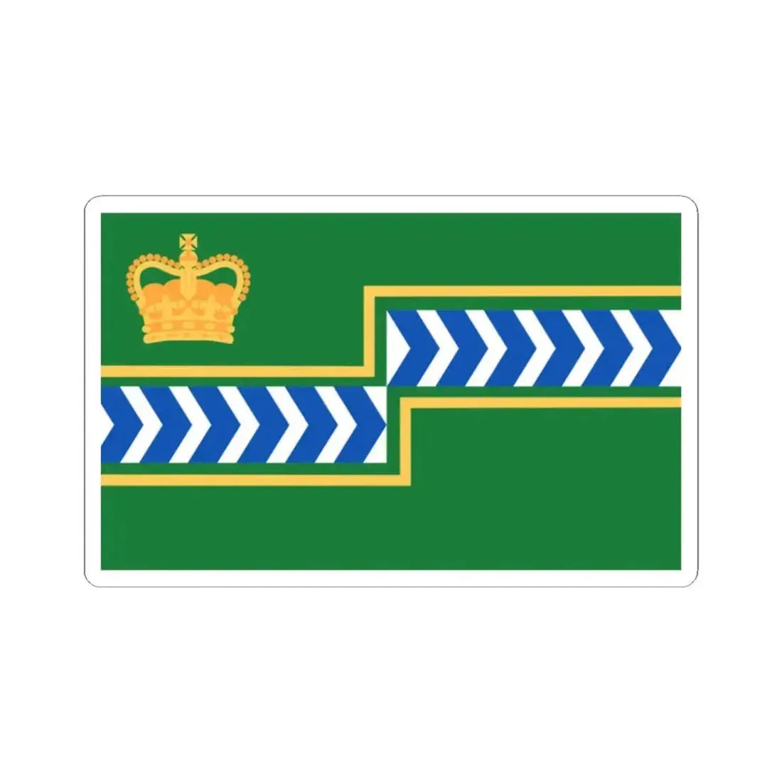 Flag of the Regional Municipality of Niagara (Canada) STICKER Vinyl Kiss-Cut Decal 2 Inch White - The Sticker Space