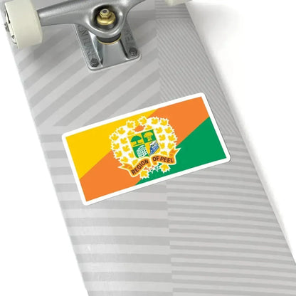 Flag of the Regional Municipality of Peel (Canada) STICKER Vinyl Kiss-Cut Decal - The Sticker Space