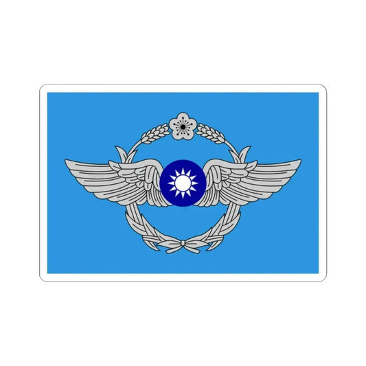 Flag of the Republic of China Air Force (China) STICKER Vinyl Kiss-Cut Decal 2 Inch White - The Sticker Space