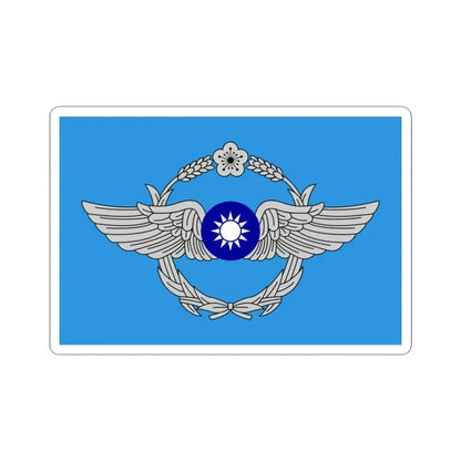 Flag of the Republic of China Air Force (China) STICKER Vinyl Kiss-Cut Decal 3 Inch White - The Sticker Space