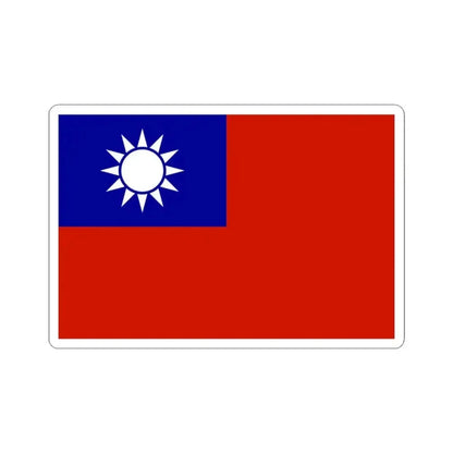 Flag of the Republic of China alternate shade 5 (China) STICKER Vinyl Kiss-Cut Decal 3 Inch White - The Sticker Space