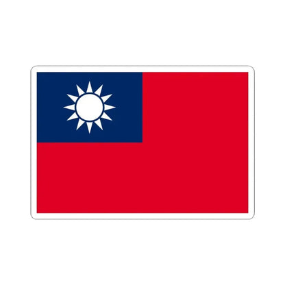 Flag of the Republic of China alternate shade (China) STICKER Vinyl Kiss-Cut Decal 3 Inch White - The Sticker Space