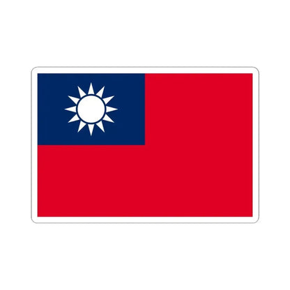 Flag of the Republic of China alternate shade (China) STICKER Vinyl Kiss-Cut Decal 4 Inch White - The Sticker Space