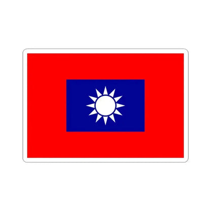 Flag of the Republic of China Army (China) STICKER Vinyl Kiss-Cut Decal 3 Inch White - The Sticker Space