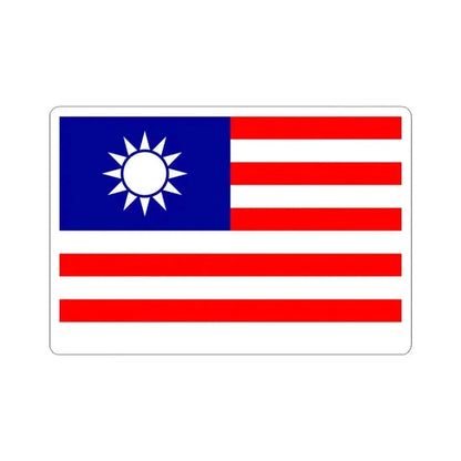 Flag of the Republic of China draft 1 (China) STICKER Vinyl Kiss-Cut Decal 3 Inch White - The Sticker Space