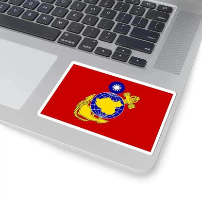 Flag of the Republic of China Marine Corps (China) STICKER Vinyl Kiss-Cut Decal - The Sticker Space