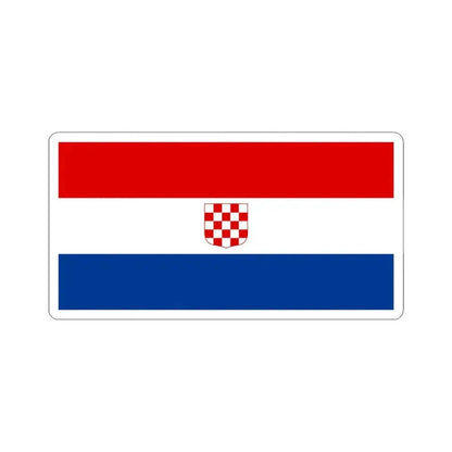 Flag of the Republic of Croatia 1990 (Croatia) STICKER Vinyl Kiss-Cut Decal 6 Inch White - The Sticker Space