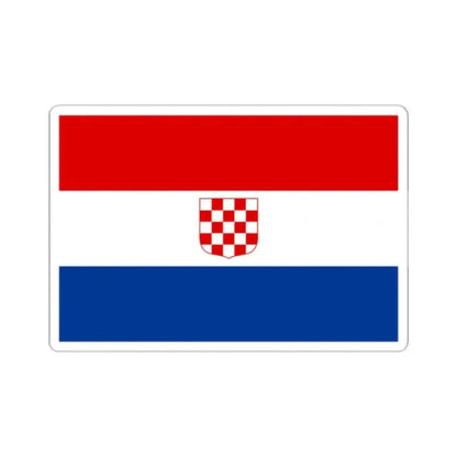 Flag of the Republic of Croatia in 1990 3-2 (Croatia) STICKER Vinyl Kiss-Cut Decal 2 Inch White - The Sticker Space