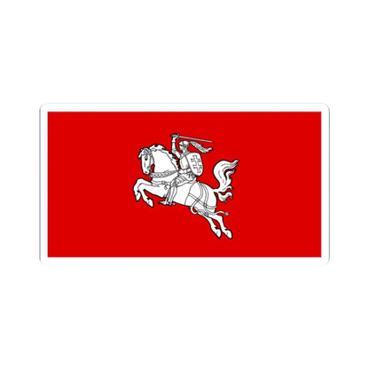 Flag of the Republic of Lithuania 1930s (Lithuania) (Coat of Arms) STICKER Vinyl Kiss-Cut Decal 2 Inch White - The Sticker Space