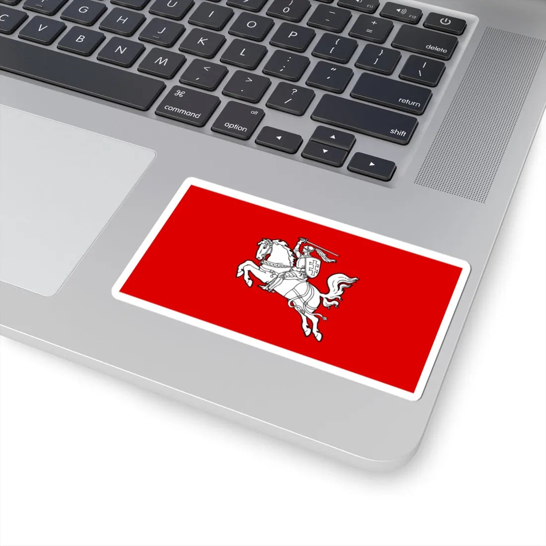 Flag of the Republic of Lithuania 1930s (Lithuania) (Coat of Arms) STICKER Vinyl Kiss-Cut Decal - The Sticker Space