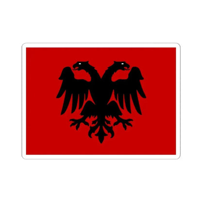 Flag of the Republic of Mirdita (Albania) STICKER Vinyl Kiss-Cut Decal 2 Inch White - The Sticker Space