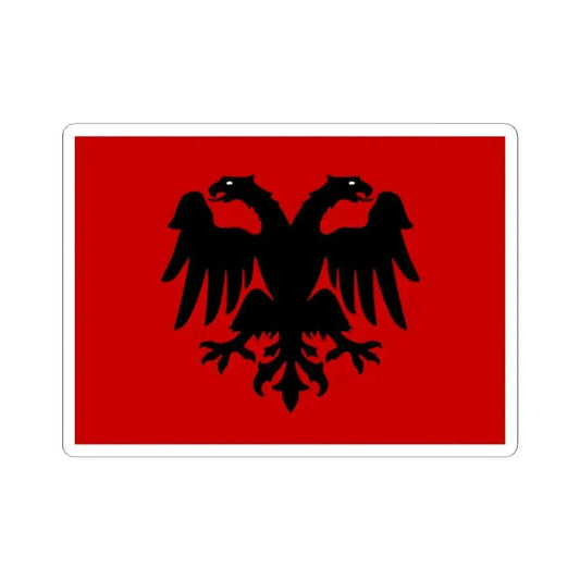 Flag of the Republic of Mirdita (Albania) STICKER Vinyl Kiss-Cut Decal 2 Inch White - The Sticker Space